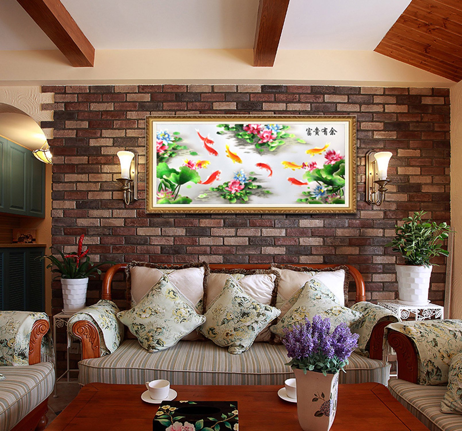 Amazon.com: Grace Art, Extra Large, Oblong Asian Silk Embroidery